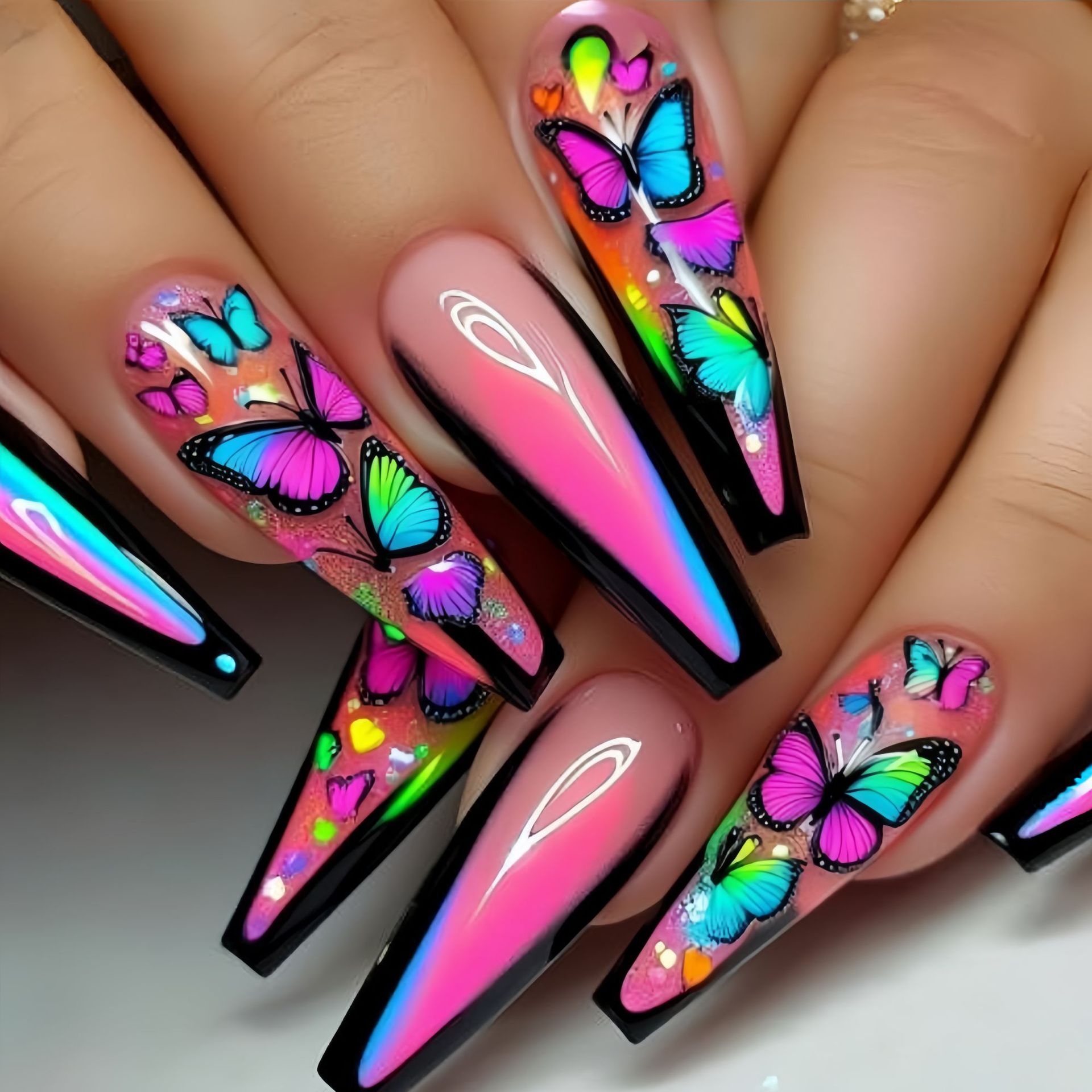 Nail Art Wedding - Unghie finte corte medio lunghe da