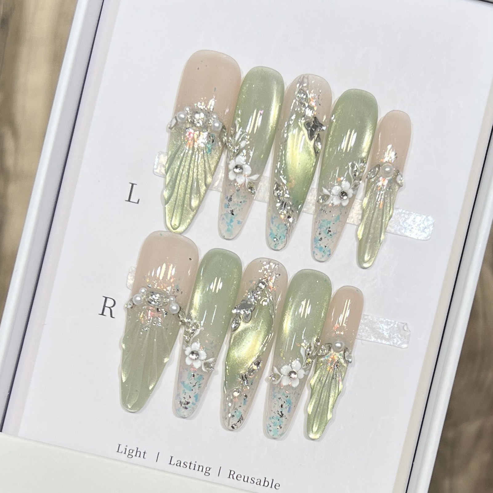 Nail Art Wedding - 10 pezzi di punte per unghie