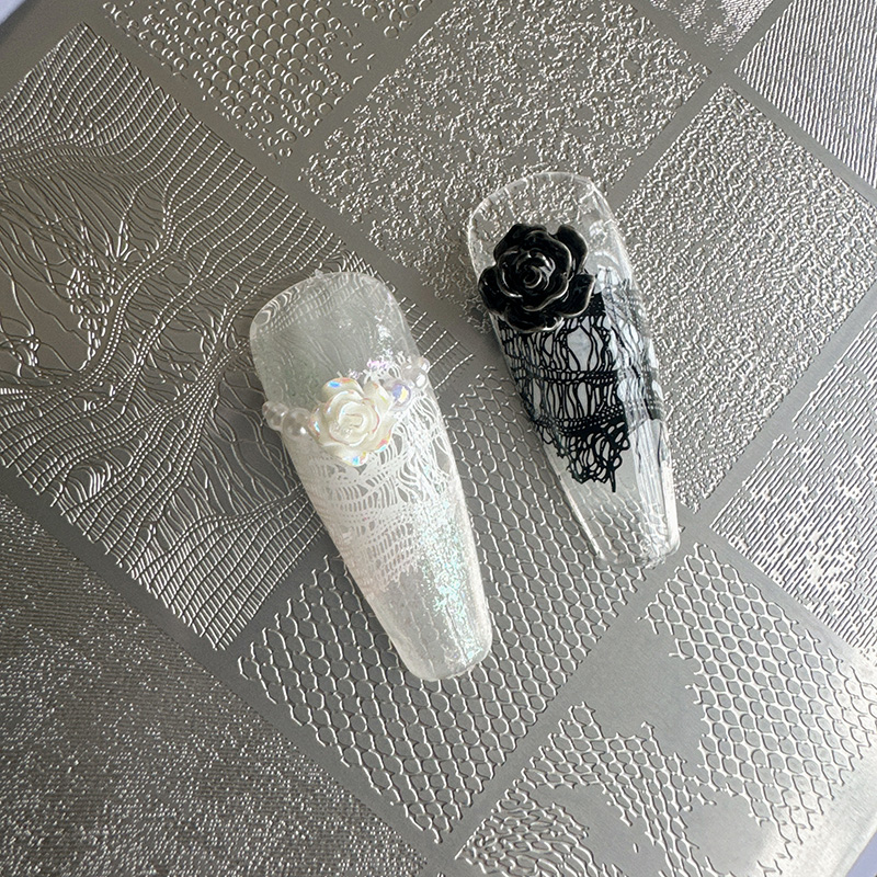 Nail Art Denim - XMQ NAIL ART STAMPING PLATE DESIGNI