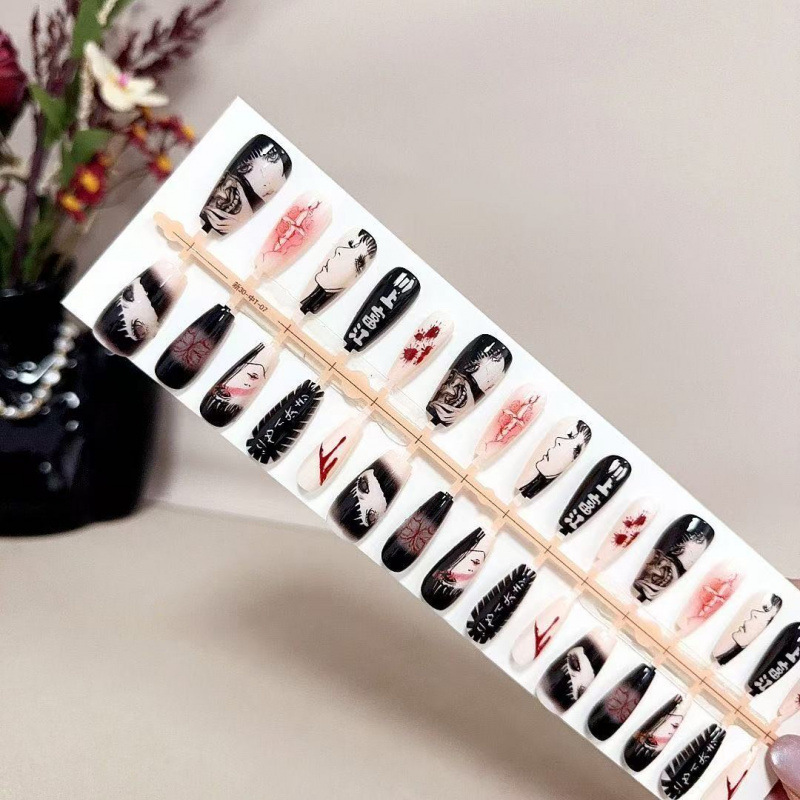 Press On Nail Set - Kawakami Tomie Manicure Toppe per unghie