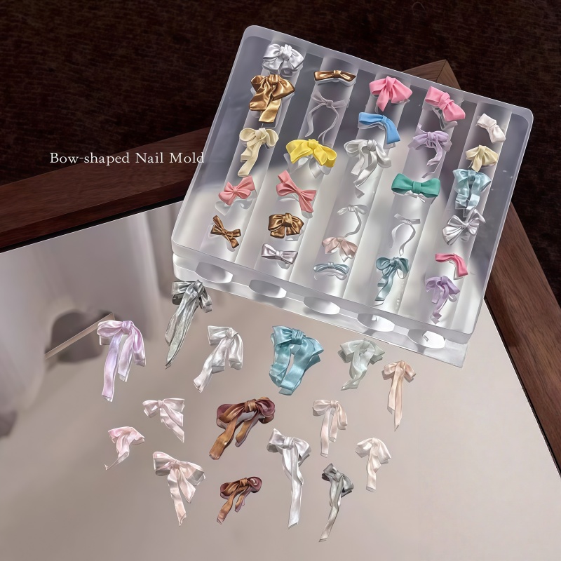 Nail Art Elegant - Stampo per nail art con fiocco