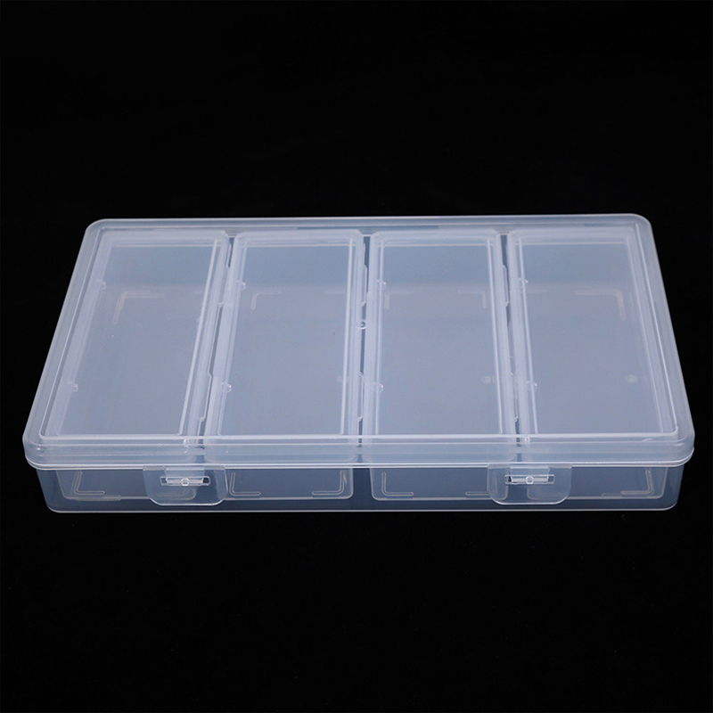 Nail Extension Form - Scatola portaoggetti trasparente a 4 scomparti