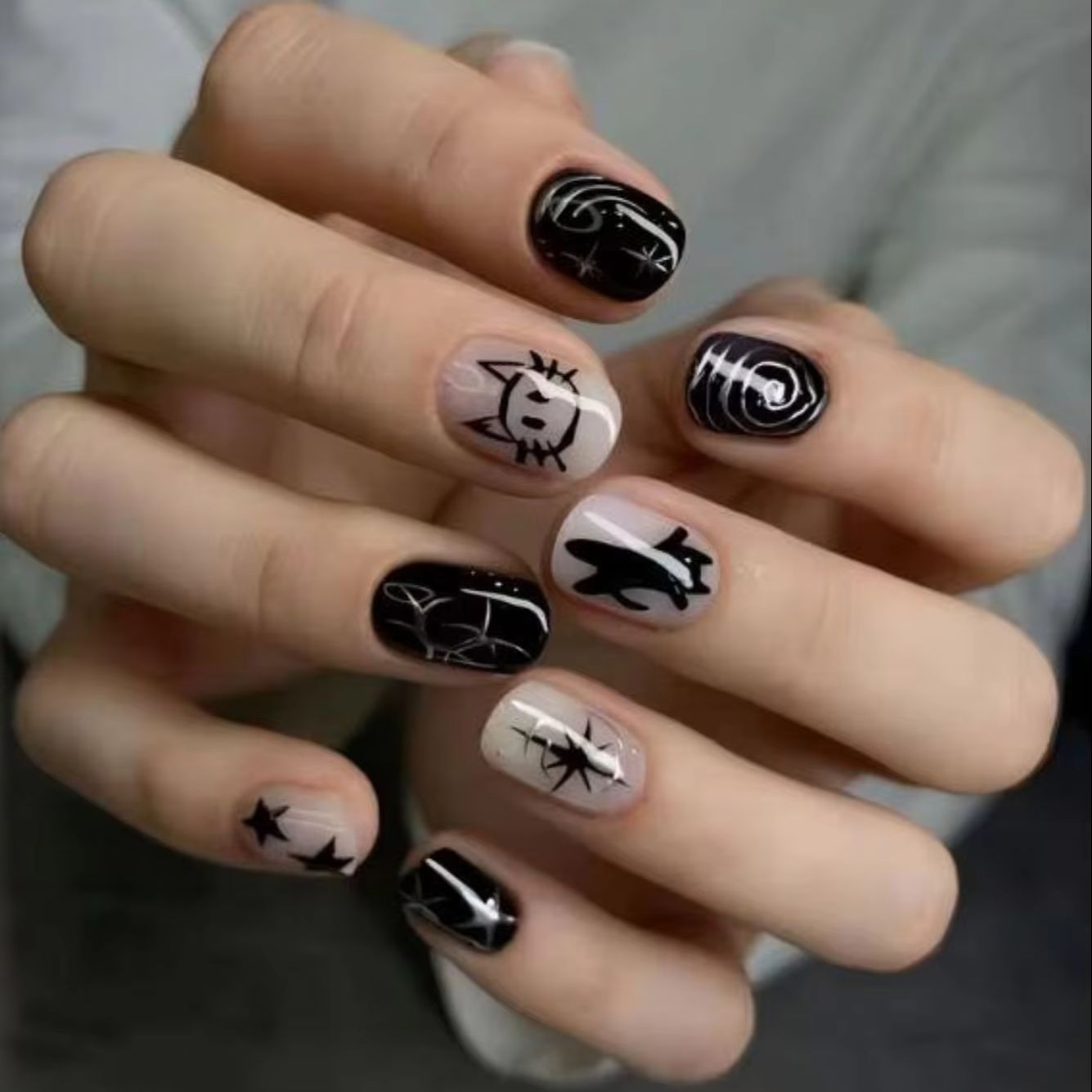 Nail Art Wedding - 24 Pezzi di Unghie Finte per