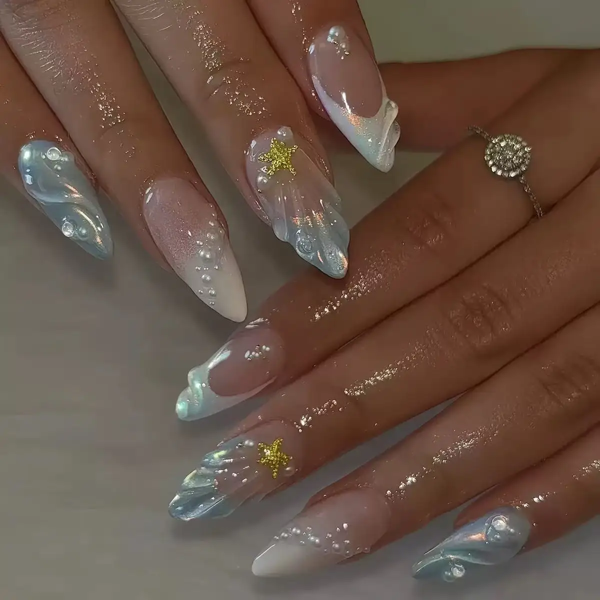 Nail Art Oval - Unghie Finte Corte Ovali 3D Effetto