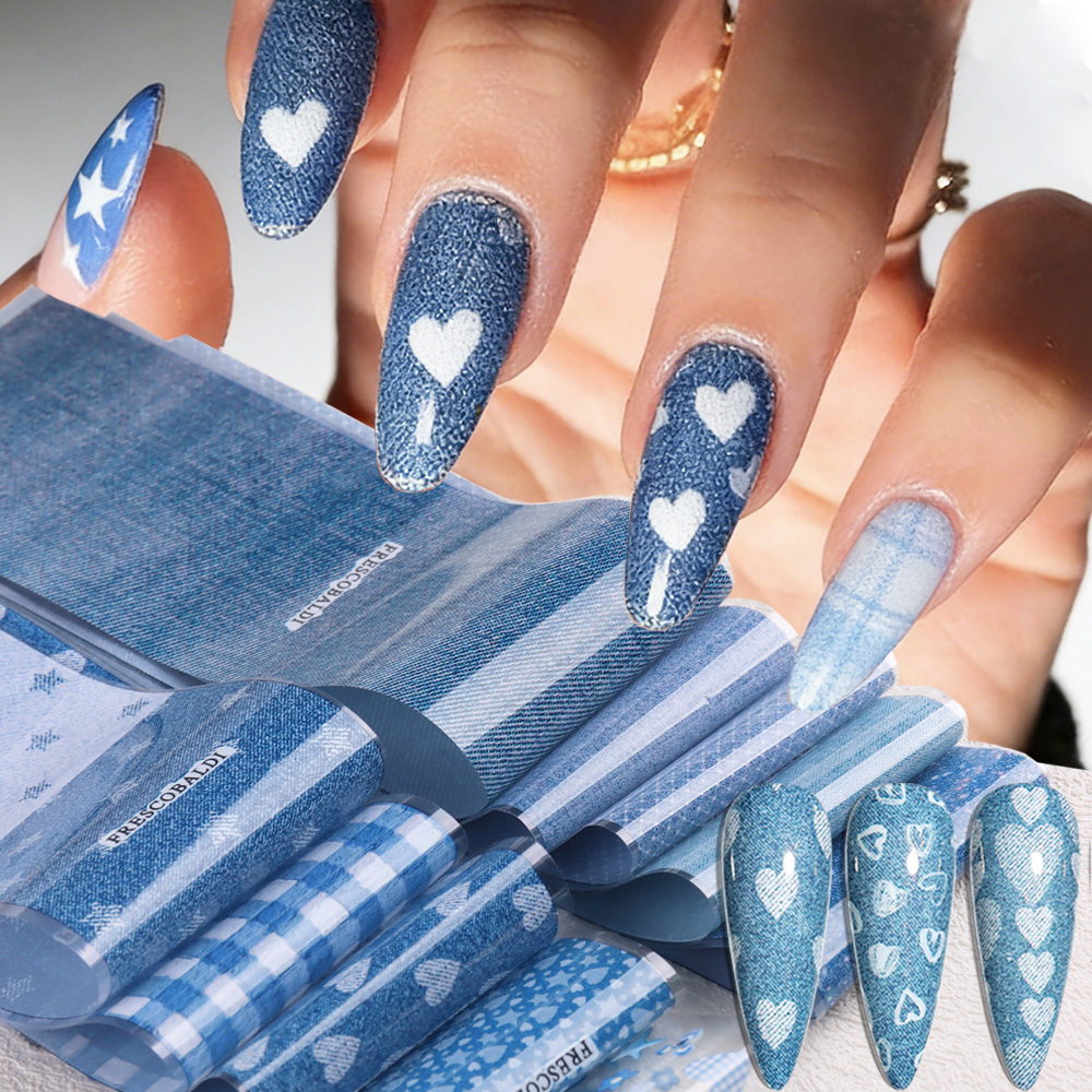 Nail Art Denim - Carta transfer per nail art in