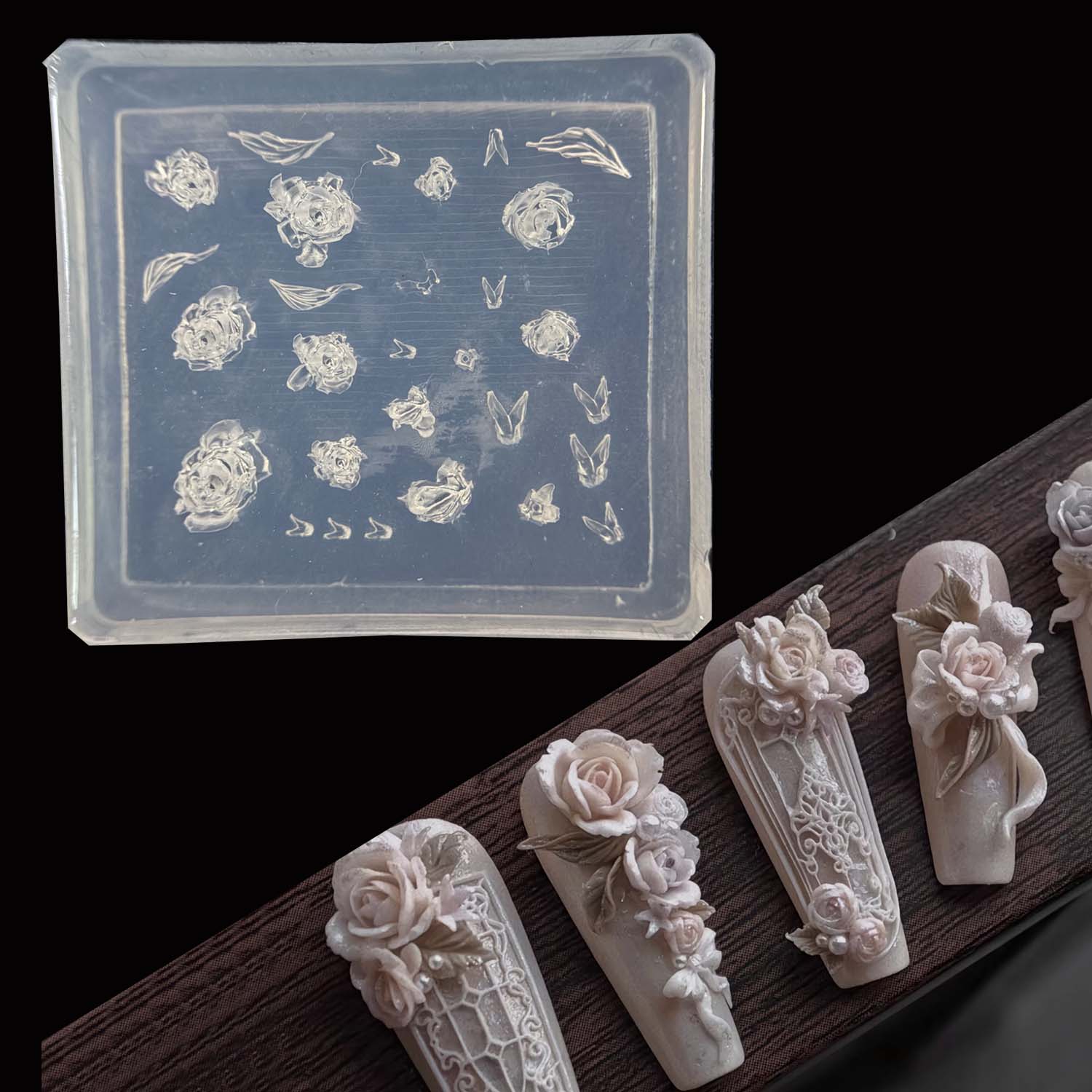 Nail Art Elegant - Eleganti Stampi in Silicone per Nail