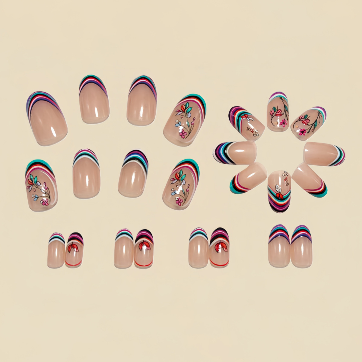 Unghie finte medie per donne e - Press On Nail Set recensione e prezzo