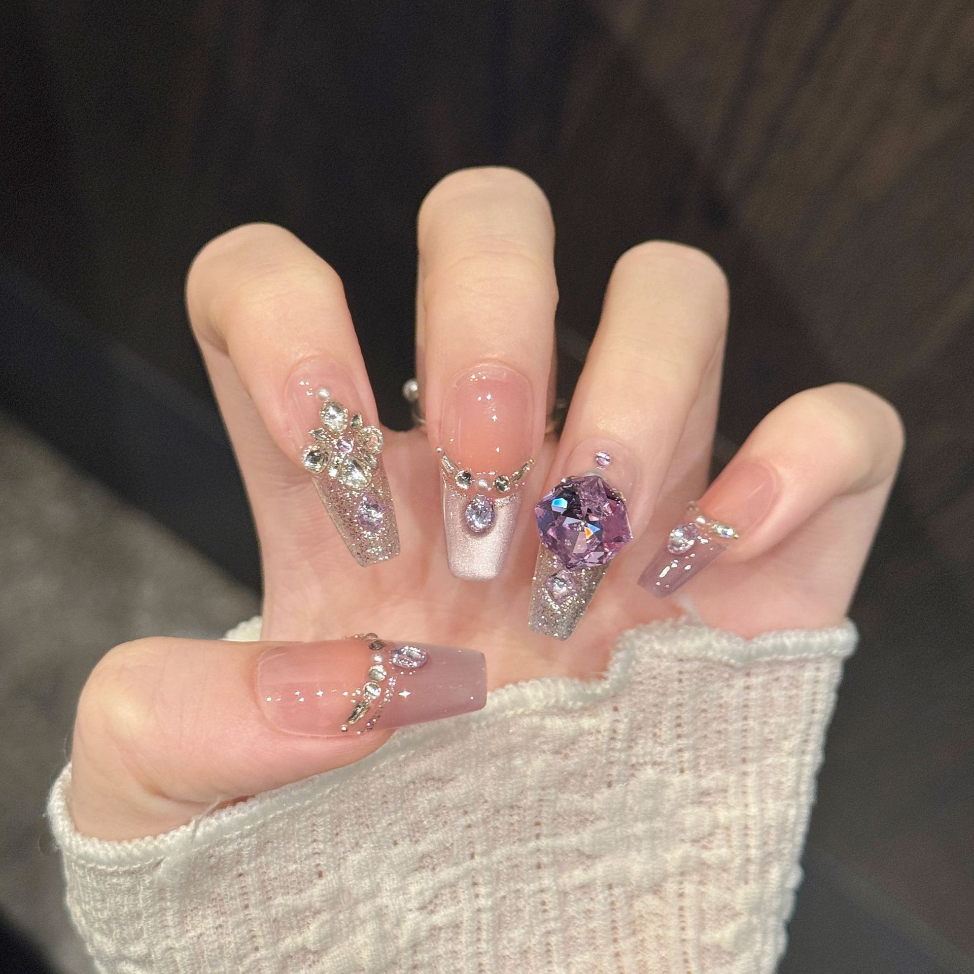 10 pz. Unghie Finte a Pression - Nail Art Oval recensione e prezzo