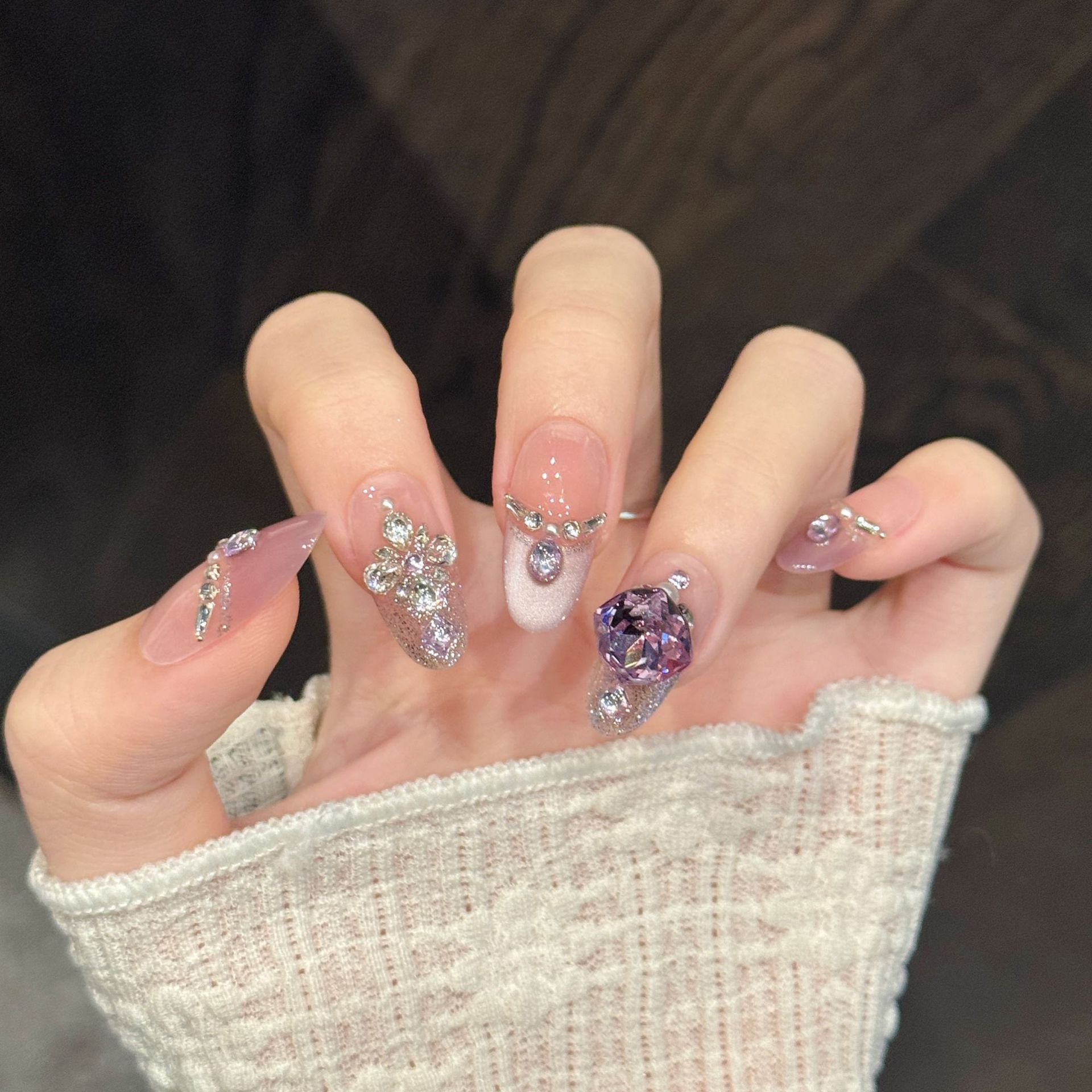 10 pz. Unghie Finte a Pression - Nail Art Oval recensione e prezzo
