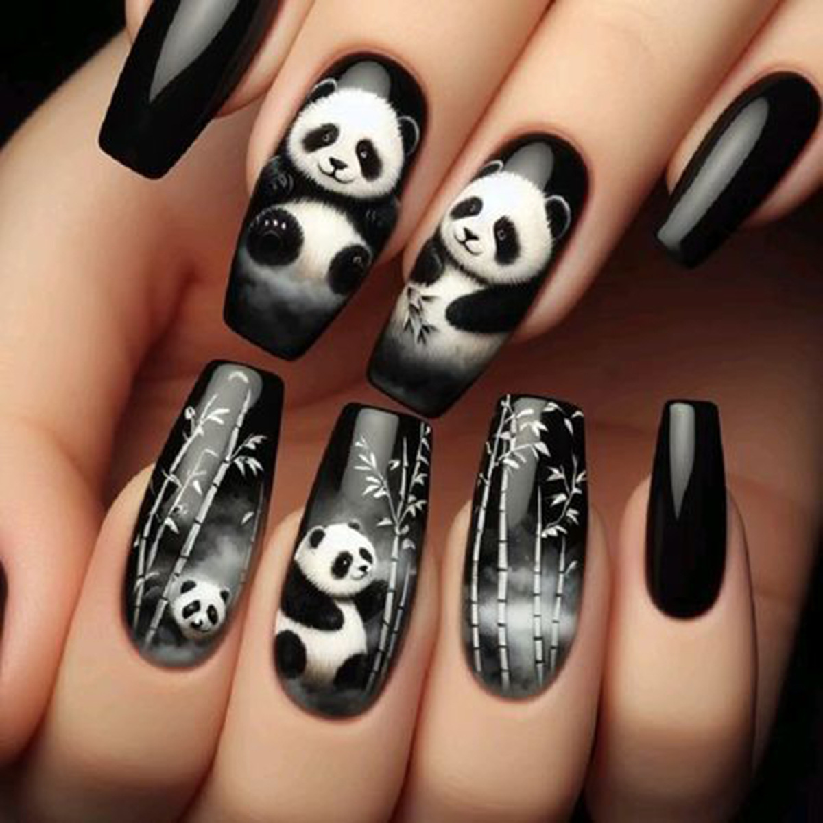 24 pz/set corto Medio Lungo un - Press On Nail Set recensione e prezzo
