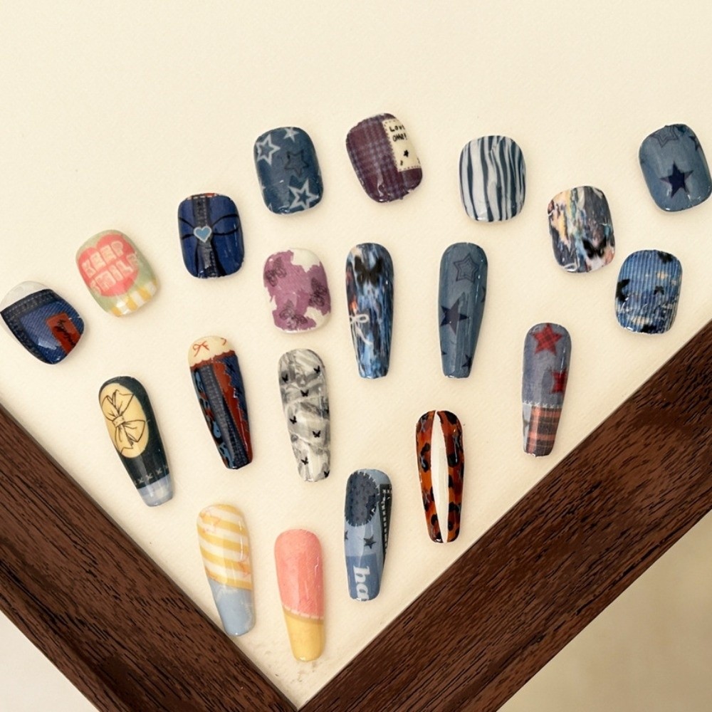 10 Rotoli di Carta Adesiva Col - Nail Art Denim recensione e prezzo