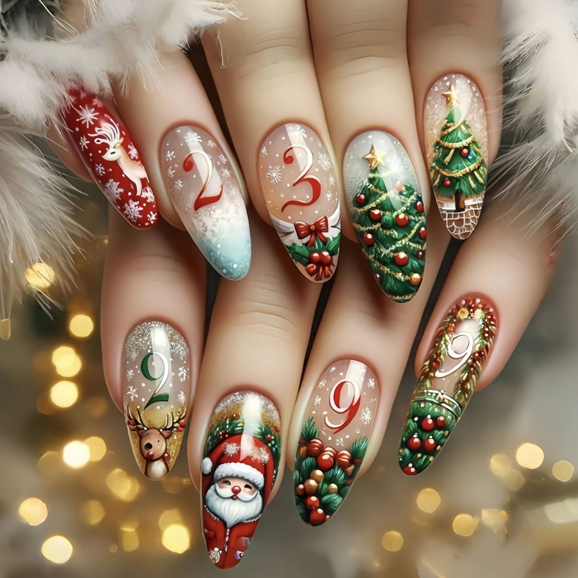 Unghie finte medie per la fest - Press On Nail Set recensione e prezzo
