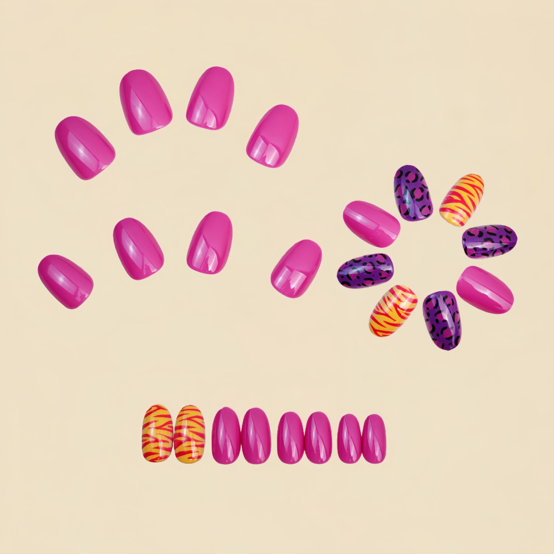 Unghie finte corte e lunghe pe - Press On Nail Set recensione e prezzo