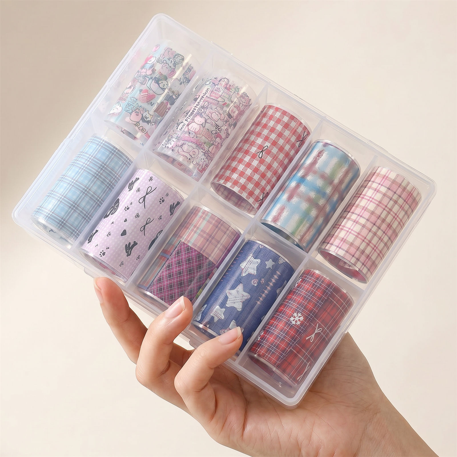 10 Rotoli di Fogli Coreani per - Nail Art Denim recensione e prezzo