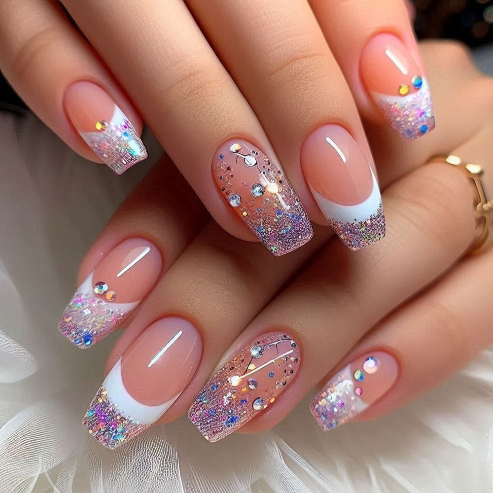 24 pz/set Breve Medio unghie f - Press On Nail Set recensione e prezzo