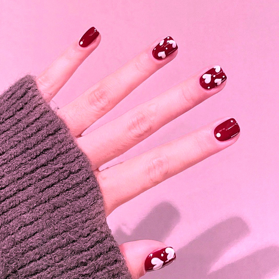 24 pezzi/set unghie finte quad - Press On Nail Set recensione e prezzo