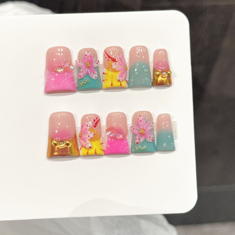10 pezzi unghie finte stile oc - Press On Nail Set recensione e prezzo