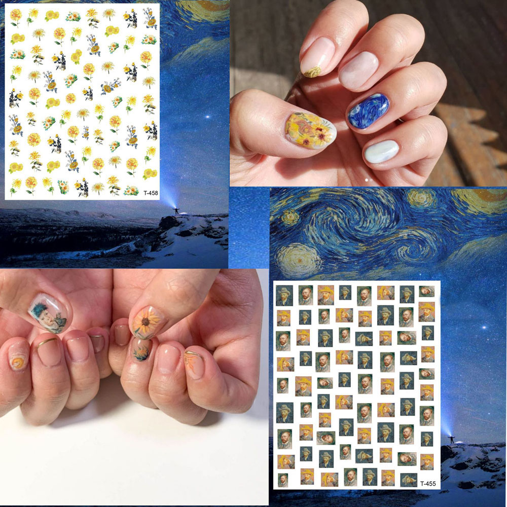 1 pz Van Gogh notte romantico  - Nail Art Van Gogh recensione e prezzo
