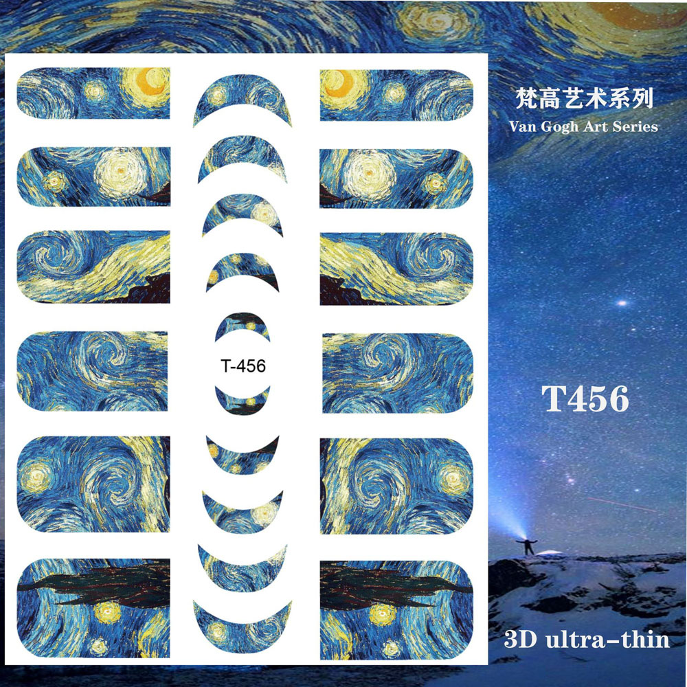 1 pz Van Gogh notte romantico  - Nail Art Van Gogh recensione e prezzo