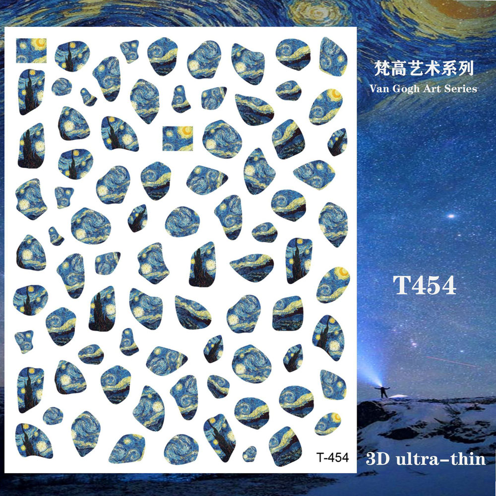 1 pz Van Gogh notte romantico  - Nail Art Van Gogh recensione e prezzo
